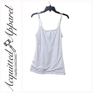 Maidenform Flexible Adjustable Spaghetti Strap Camisole Tank Top White